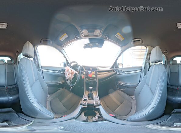 SHHFK7G44MU210550 2021 HONDA CIVIC Blue Вид наклейки з VIN-кодом