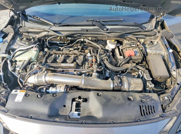 SHHFK7G47JU240380 2018 HONDA CIVIC Charcoal Вид задньої частини салону