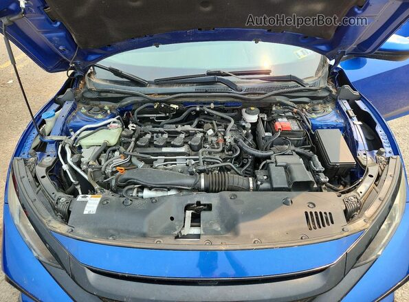 SHHFK7G48JU210658 2018 HONDA CIVIC Blue უკანა სალონის ხედი