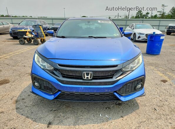 SHHFK7G48JU210658 2018 HONDA CIVIC Blue წინა ხედი