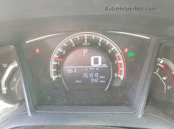 SHHFK7H21HU228250 2017 HONDA CIVIC Gray Vista del cuadro de instrumentos
