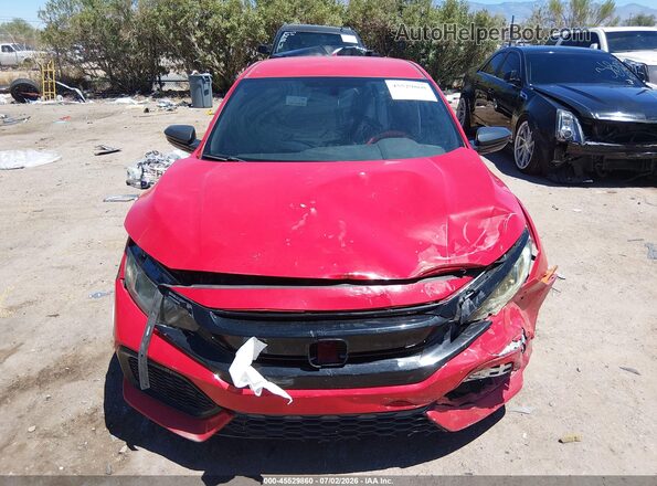SHHFK7H27JU204136 2018 HONDA CIVIC Red Vista del salpicadero