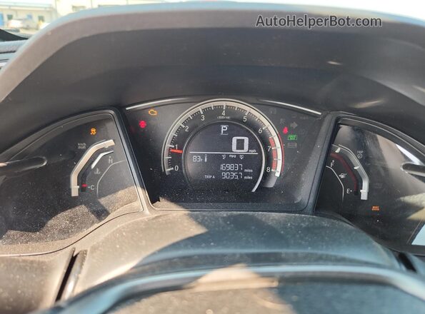 SHHFK7H2XHU210359 2017 HONDA CIVIC Black ხელსაწყოთა პანელის ხედი