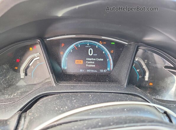 SHHFK7H30LU223039 2020 HONDA CIVIC Black ხელსაწყოთა პანელის ხედი