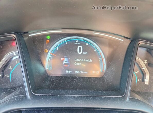 SHHFK7H35LU413791 2020 HONDA CIVIC Gray Widok zestawu wskaźników
