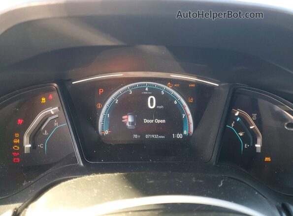 SHHFK7H39LU412546 2020 HONDA CIVIC Серебряный Вид щитка приборов