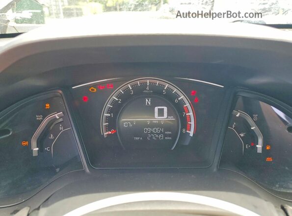 SHHFK7H40HU220710 2017 HONDA CIVIC Gray Սարքավորումների վահանակի տեսք