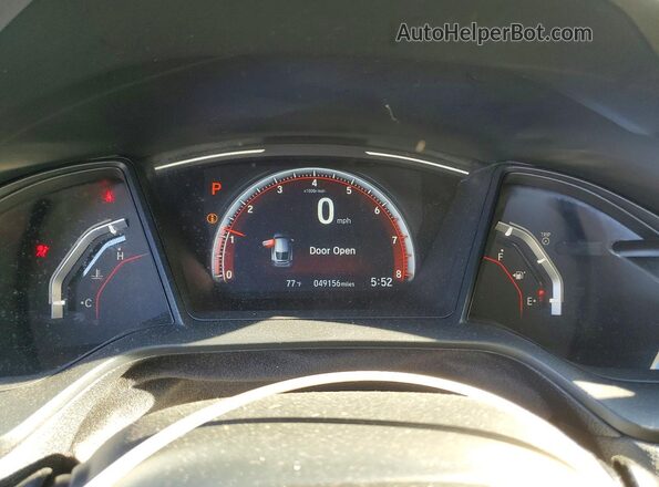 SHHFK7H40LU411925 2020 HONDA CIVIC Black Вид щитка приладів