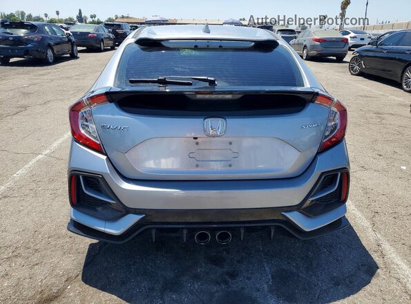SHHFK7H40MU422313 2021 HONDA CIVIC Silver უკანა ხედი