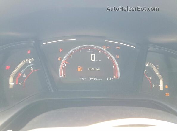 SHHFK7H40MU422313 2021 HONDA CIVIC Silver ხელსაწყოთა პანელის ხედი
