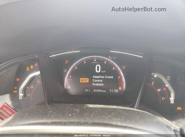 SHHFK7H41LU225035 2020 HONDA CIVIC Белый Вид задних сидений