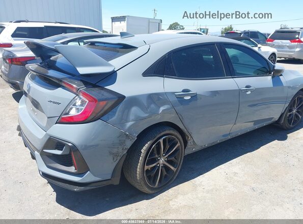 SHHFK7H41MU411658 2021 HONDA CIVIC Gray Widok z przodu