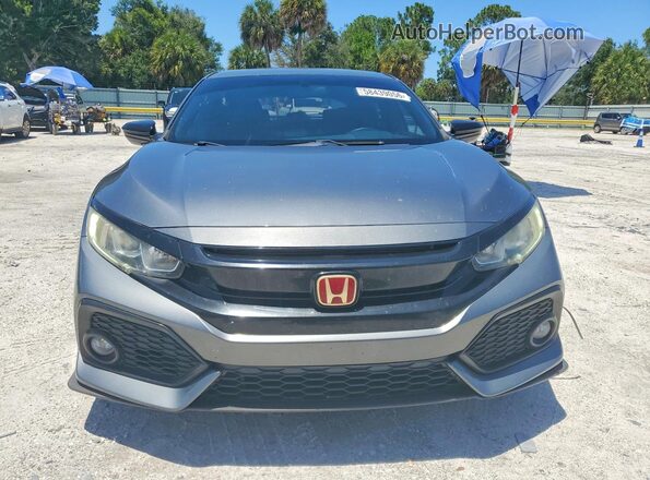 SHHFK7H42JU237207 2018 HONDA CIVIC Gray Front view