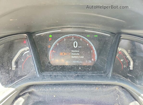 SHHFK7H42LU220426 2020 HONDA CIVIC Blue ხელსაწყოთა პანელის ხედი