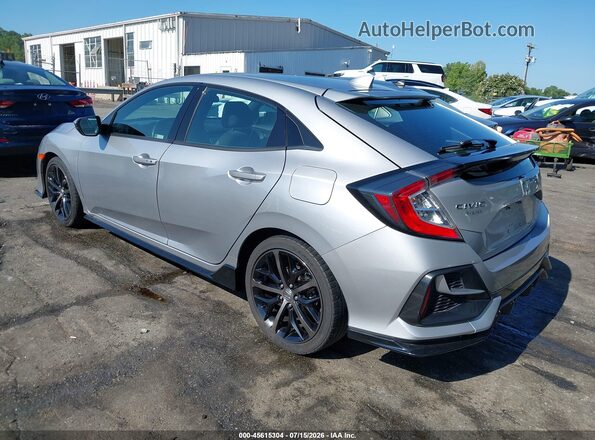 SHHFK7H42MU223960 2021 HONDA CIVIC Silver Հետևի ձախ
