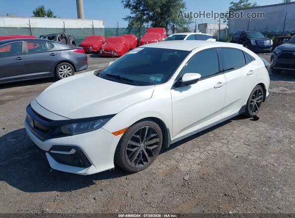 SHHFK7H42MU404492 2021 HONDA CIVIC Белый Передняя левая четверть