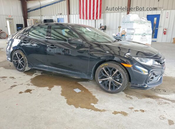 SHHFK7H42MU411488 2021 HONDA CIVIC Black წინა მარჯვენა