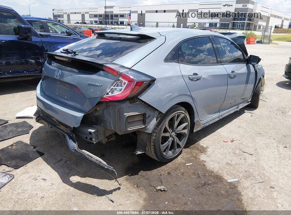 SHHFK7H43KU216108 2019 HONDA CIVIC Light Blue Rear right