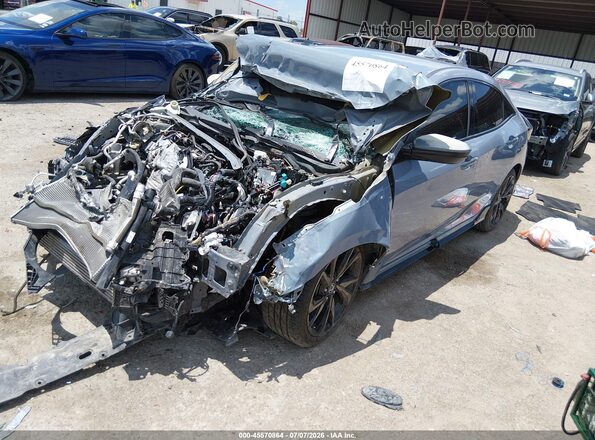SHHFK7H43KU216108 2019 HONDA CIVIC Light Blue Front left