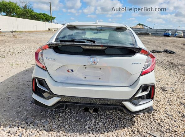 SHHFK7H43MU215463 2021 HONDA CIVIC Белый Вид сзади