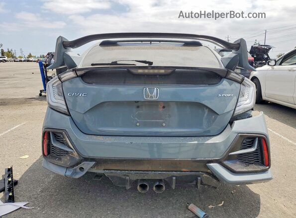 SHHFK7H44MU427014 2021 HONDA CIVIC Gray Հետևի տեսք