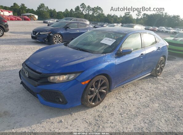 SHHFK7H45JU224726 2018 HONDA CIVIC Синий Передняя левая четверть