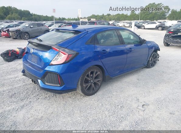 SHHFK7H45JU224726 2018 HONDA CIVIC Синий Задняя правая четверть