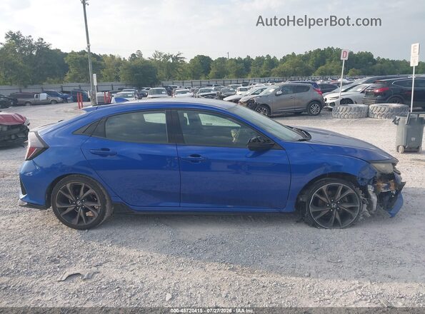 SHHFK7H45JU224726 2018 HONDA CIVIC Синий Вид задней части салона