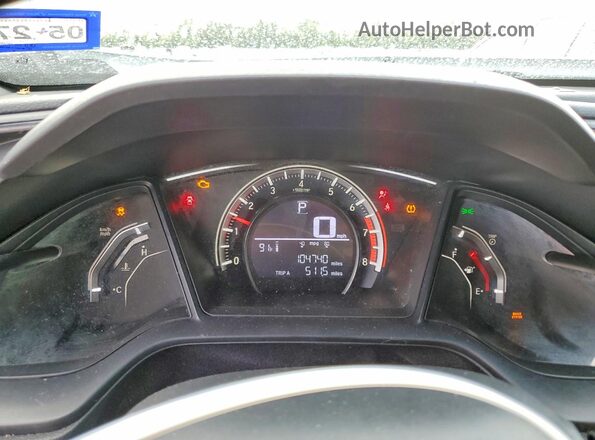SHHFK7H45JU228095 2018 HONDA CIVIC White Սարքավորումների վահանակի տեսք