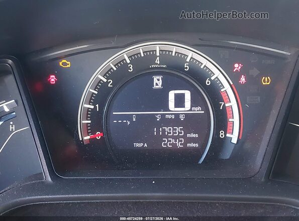 SHHFK7H45JU411755 2018 HONDA CIVIC Черный Вид задних сидений
