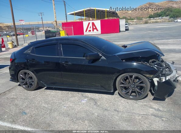 SHHFK7H45JU411755 2018 HONDA CIVIC Черный Вид задней части салона