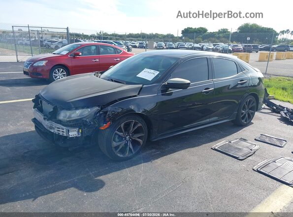 SHHFK7H46JU234990 2018 HONDA CIVIC Black Vista tres cuartos delantera izquierda