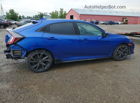SHHFK7H46JU300213 2018 HONDA CIVIC Blue Tył prawy