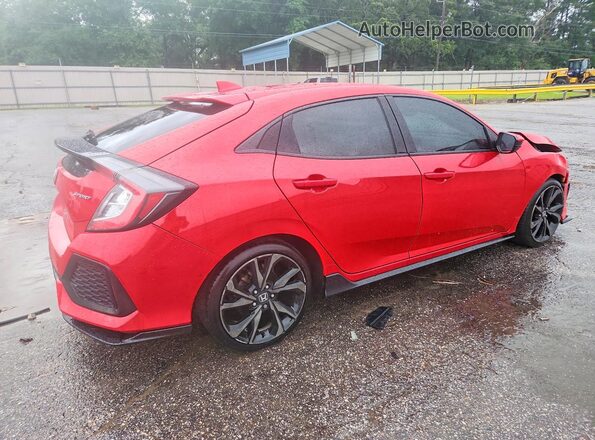 SHHFK7H46KU211159 2019 HONDA CIVIC Красный Задняя правая четверть