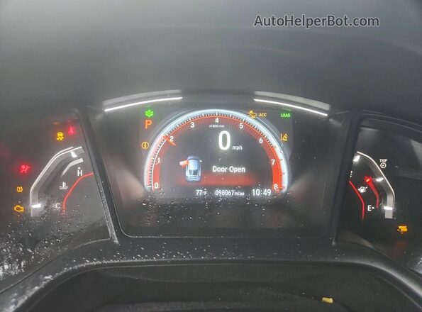 SHHFK7H46KU211159 2019 HONDA CIVIC Красный Вид щитка приборов