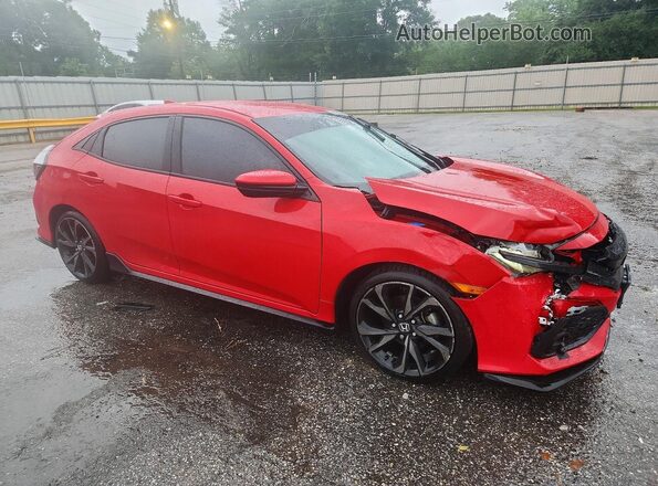 SHHFK7H46KU211159 2019 HONDA CIVIC Красный Передняя правая четверть