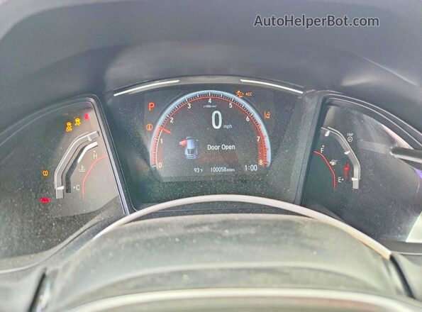 SHHFK7H46LU201412 2020 HONDA CIVIC Silver Vista del cuadro de instrumentos