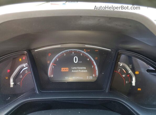 SHHFK7H46LU409029 2020 HONDA CIVIC Gray Սարքավորումների վահանակի տեսք