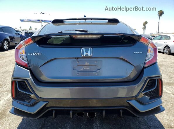 SHHFK7H46LU409029 2020 HONDA CIVIC Gray Հետևի տեսք