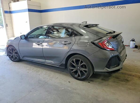 SHHFK7H47HU204973 2017 HONDA CIVIC Gray Trasero izquierdo