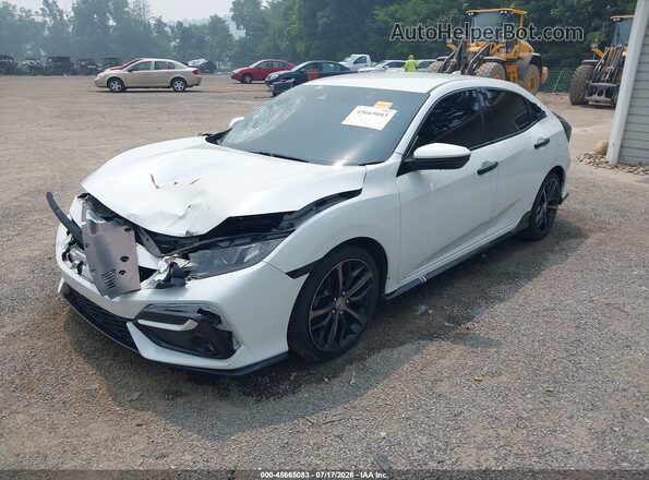 SHHFK7H47LU418760 2020 HONDA CIVIC White წინა მარცხენა ხედი სამი მეოთხედიდან