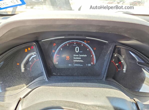 SHHFK7H47MU204367 2021 HONDA CIVIC Gray Widok zestawu wskaźników