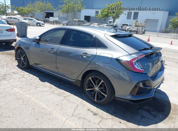 SHHFK7H47MU409462 2021 HONDA CIVIC Gray Trasero izquierdo