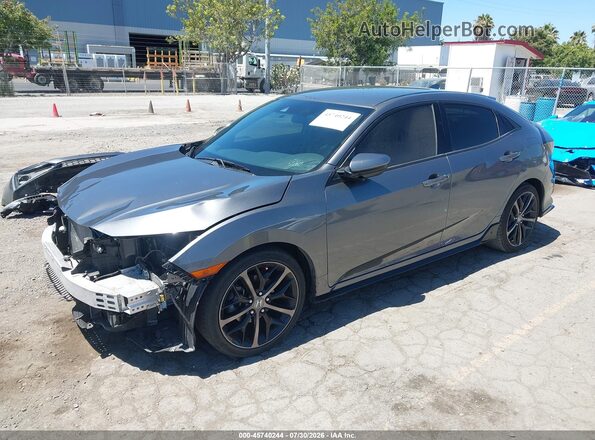 SHHFK7H47MU409462 2021 HONDA CIVIC Gray Vista tres cuartos delantera izquierda