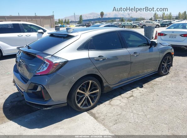 SHHFK7H47MU409462 2021 HONDA CIVIC Gray Trasero derecho