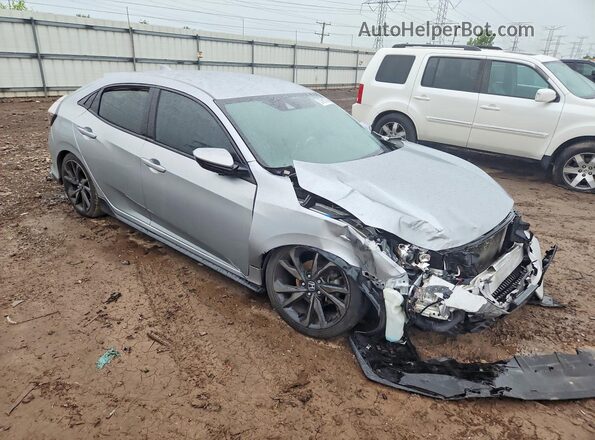 SHHFK7H48KU209641 2019 HONDA CIVIC Gray Delantero derecho