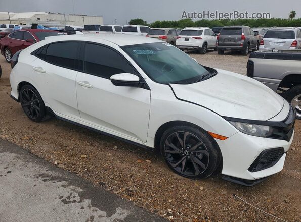 SHHFK7H48KU424873 2019 HONDA CIVIC White Delantero derecho
