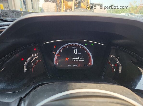 SHHFK7H48LU408786 2020 HONDA CIVIC Blue Սարքավորումների վահանակի տեսք
