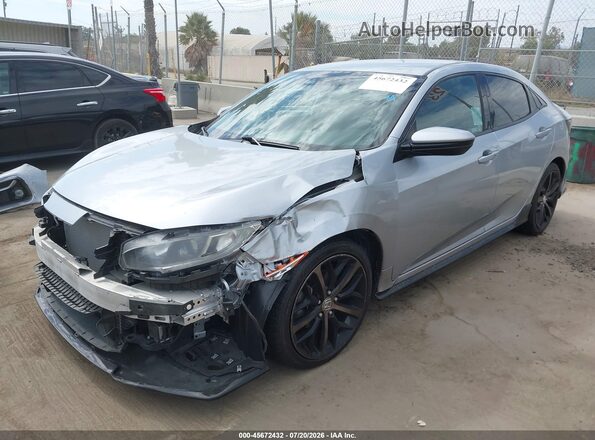 SHHFK7H48MU401600 2021 HONDA CIVIC Серебряный Передняя левая четверть