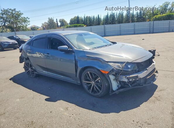 SHHFK7H48MU423516 2021 HONDA CIVIC Gray Delantero derecho